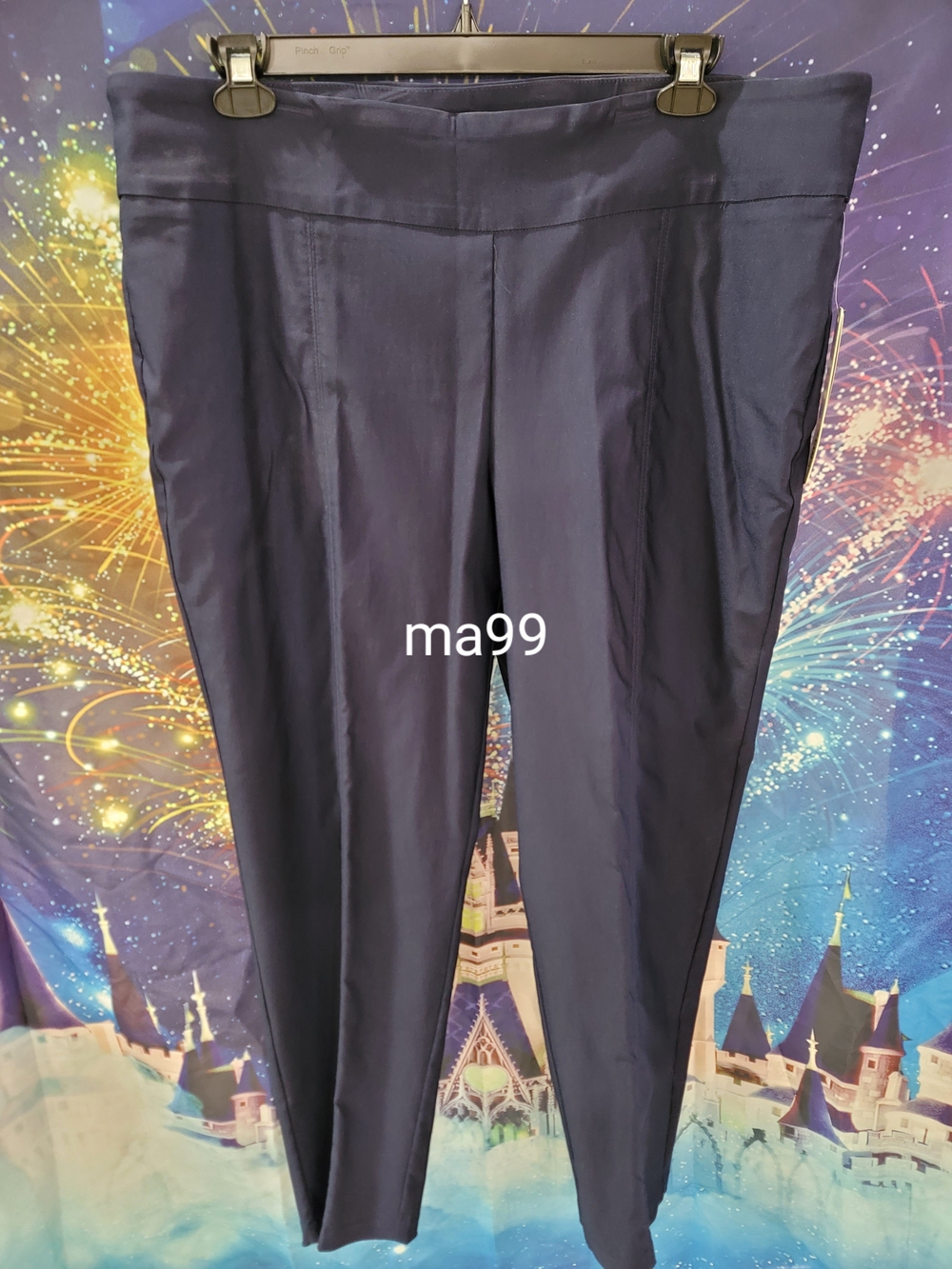 new directions Navy Slim Leg Pull-On Pants